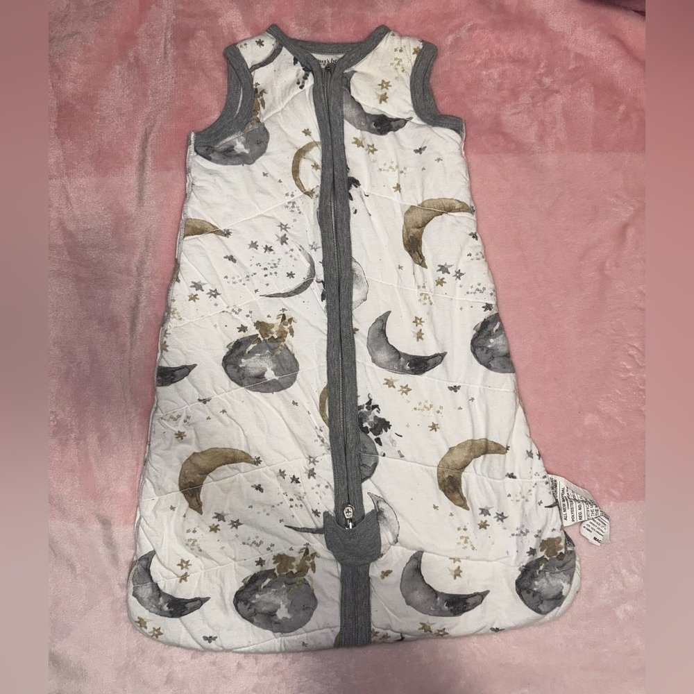 BURT’S BEES SACK Cozy Moon and Stars Kids Pajamas size S excellent conditions